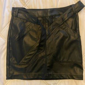 Express Faux Leather Skirt